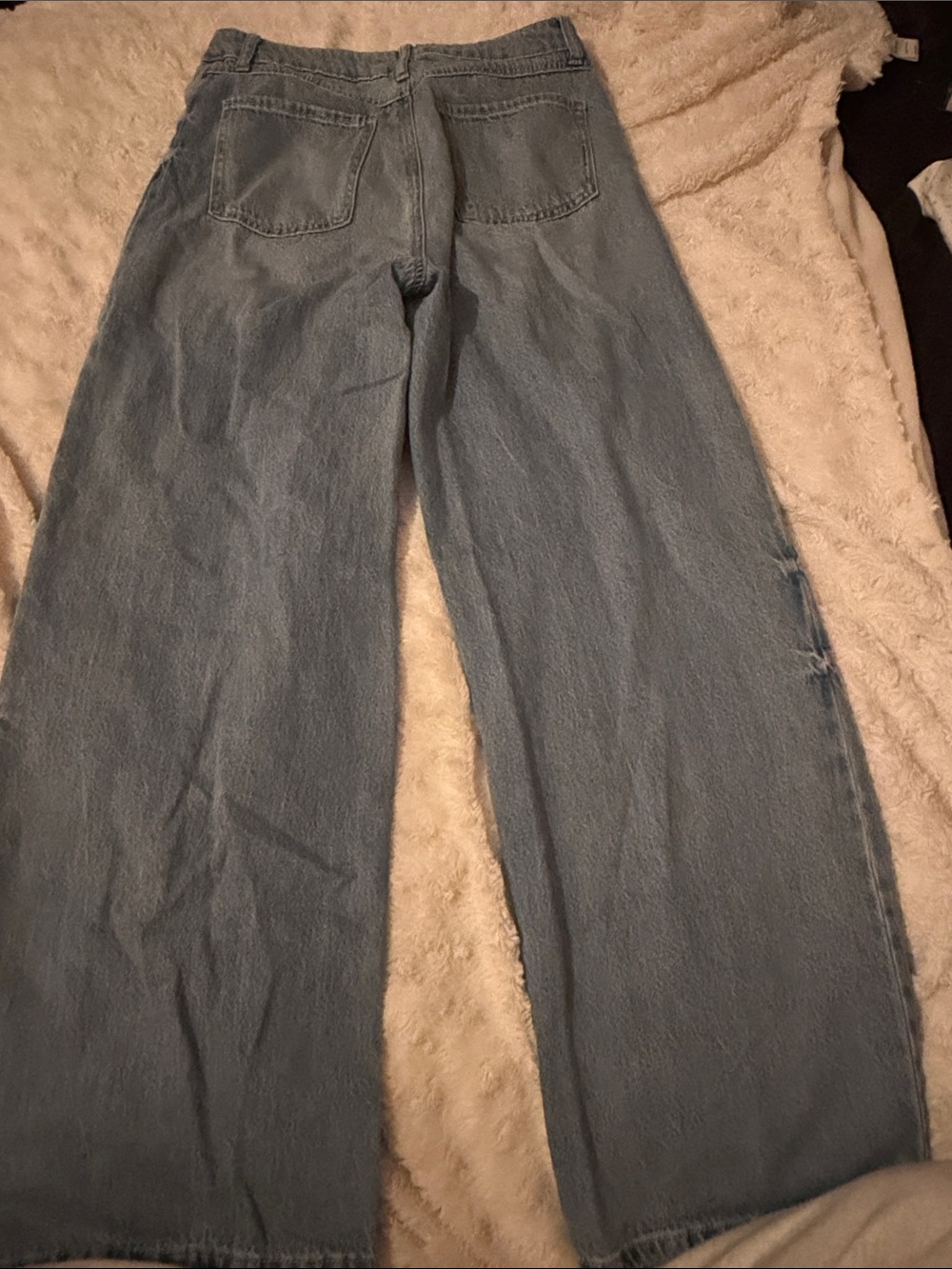 Rewash Light Blue Wide Leg Jeans - High Rise Flare 3/26 - Picture 2 of 2